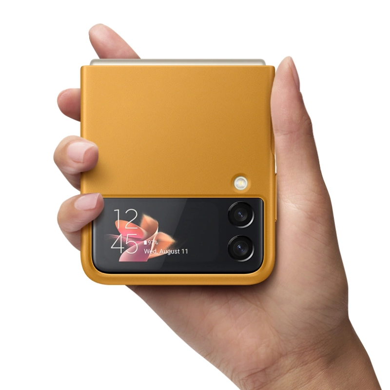 قیمت و خرید قاب گوشی چرمی سامسونگ مدل Leather Cover EF-VF711 مناسب Galaxy Z Flip3